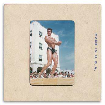 (BRUCE OF L.A. & OTHERS) A group of approximately 293 35mm color slides of male models and bodybuilders in studio and beach settings.